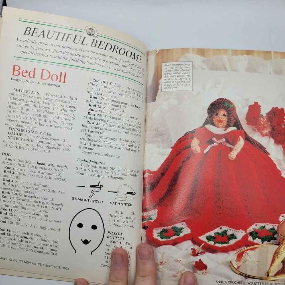 Annies Crochet Newsletter September October‎ 1990 No 47 Vintage Patterns